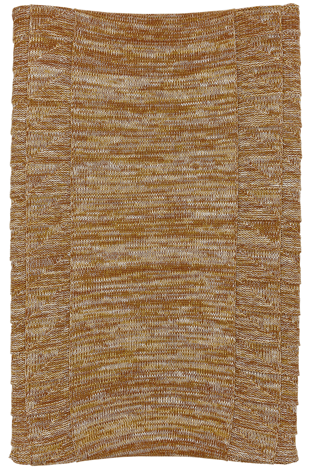 Block Mixed Aankleedkussenhoes - Okergeel - 50x70cm - afbeelding 3