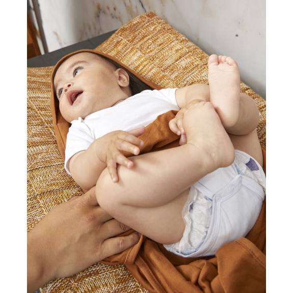 Block Mixed Aankleedkussenhoes - Okergeel - 50x70cm