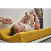 Aankleedkussenhoes Knit Basic - Honey Gold - 50x70cm