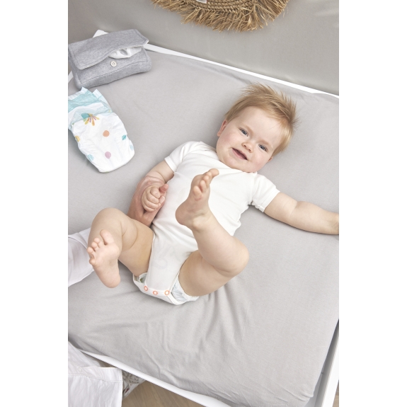 Aankleedkussenhoes 2-Pack - Licht Grijs - 85x75cm