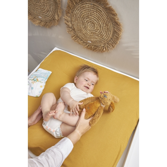 Aankleedkussenhoes 2-Pack Uni - Honey Gold - 85x75cm