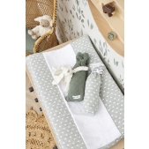 Aankleedkussenhoes Little Dots - Forest Green - 50x70cm