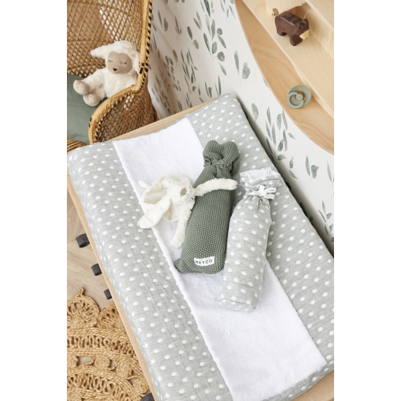 Aankleedkussenhoes Little Dots - Forest Green - 50x70cm