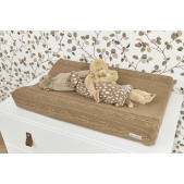 Romantische Bloem Aankleedkussenhoes - taupe - 50x70cm