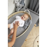 Biologische Aankleedkussenhoes met Diamantpatroon - Grij