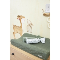 Biologisch Aankleedkussenhoes Diamond - Forest Green 50x