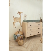 Biologisch Aankleedkussenhoes Diamond - Forest Green 50x