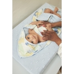 Aankleedkussenhoes Knots - Lichtblauw - 50x70cm