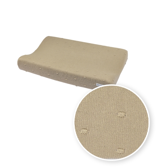 Meyco - Aankleedkussenhoes Mini Knots - Zand - 50x70cm