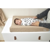 Meyco - Aankleedkussenhoes Mini Knots - Zand - 50x70cm