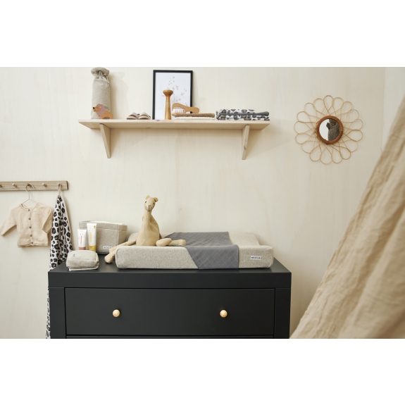 Meyco - Aankleedkussenhoes Knit Basic - Sand Melange