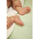 Aankleedkussenhoes Pre-Washed Hydrofiel Uni - Soft Green