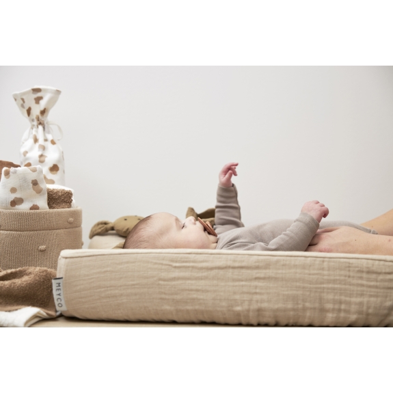 Meyco - Aankleedkussenhoes Hydrofiel Uni Sand 50x70cm