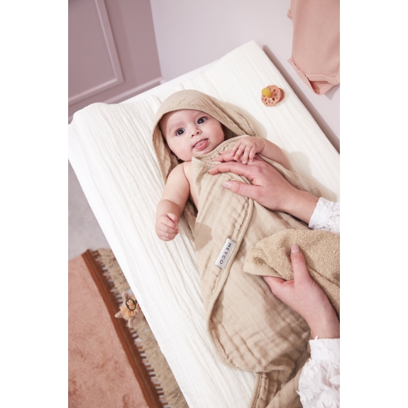 Meyco - Aankleedkussenhoes Hydrofiel Offwhite - 50x70cm