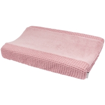 Meyco - Aankleedkussenhoes Wafel Teddy - Roze - 50x70cm