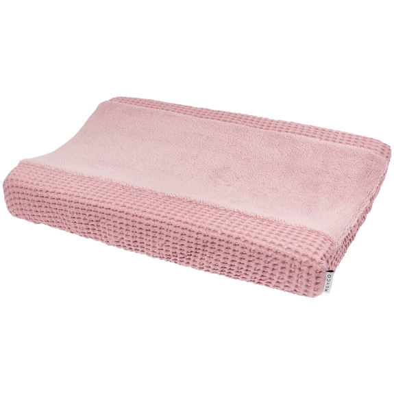 Meyco - Aankleedkussenhoes Wafel Teddy - Roze - 50x70cm