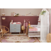 Meyco - Aankleedkussenhoes Wafel Teddy - Roze - 50x70cm