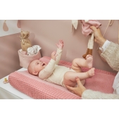 Meyco - Aankleedkussenhoes Wafel Teddy - Roze - 50x70cm