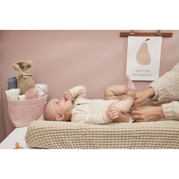 Meyco - Aankleedkussenhoes Wafel Teddy - Sand