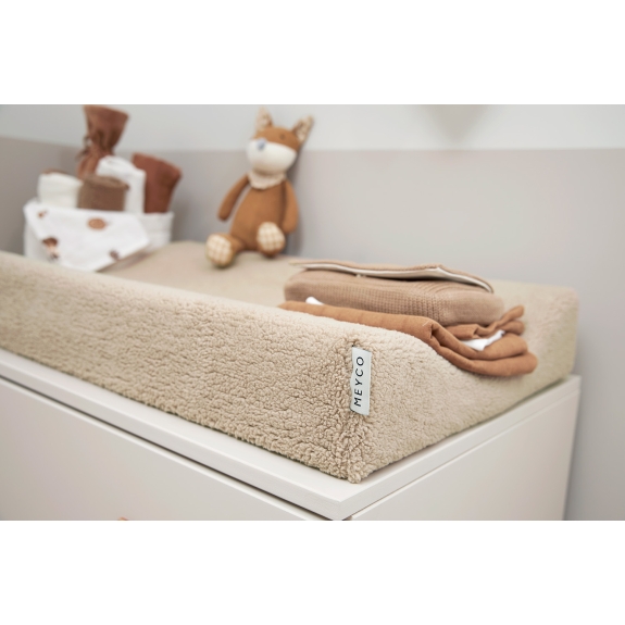 Meyco - Teddy Aankleedkussenhoes - Sand - 50x70cm