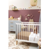 Aankleedkussenhoes Rib Mini Spot - Toffee Melange - 50x7