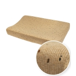 Aankleedkussenhoes Rib Mini Spot - Toffee Melange - 50x7