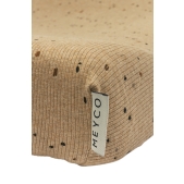 Aankleedkussenhoes Rib Mini Spot - Toffee Melange - 50x7