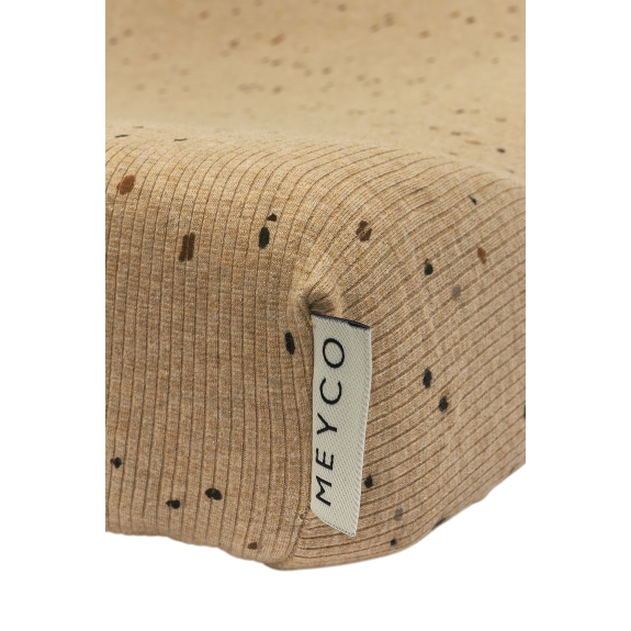 Aankleedkussenhoes Rib Mini Spot - Toffee Melange - 50x7