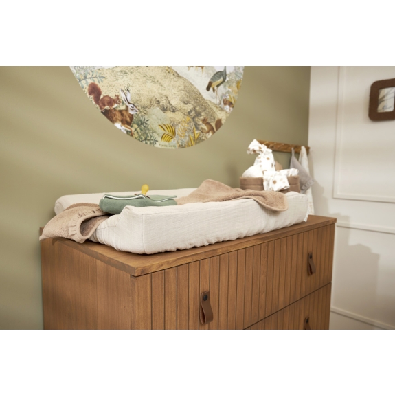 Aankleedkussenhoes Pre-Washed Hydrofiel Greige 50x70cm