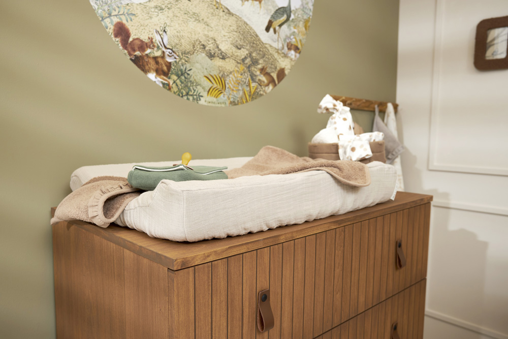 Aankleedkussenhoes Pre-Washed Hydrofiel Greige 50x70cm - afbeelding 5