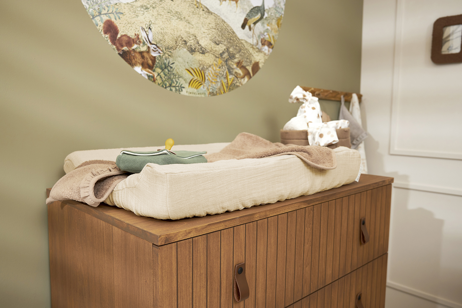 Aankleedkussenhoes Hydrofiel Uni - Soft Sand - 50x70cm - afbeelding 2