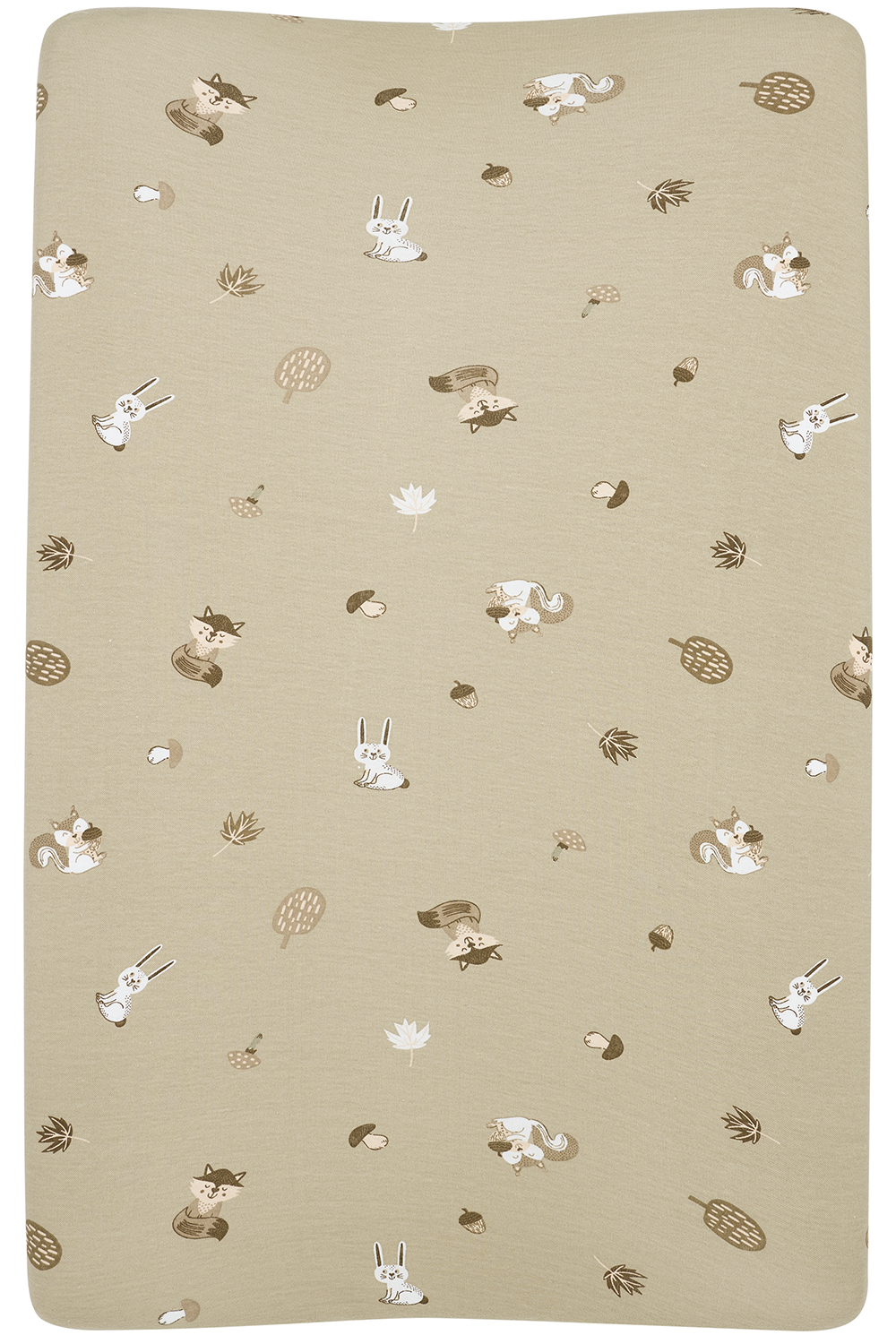 Aankleedkussenhoes met Bosdieren - zand - 50x70cm - afbeelding 4