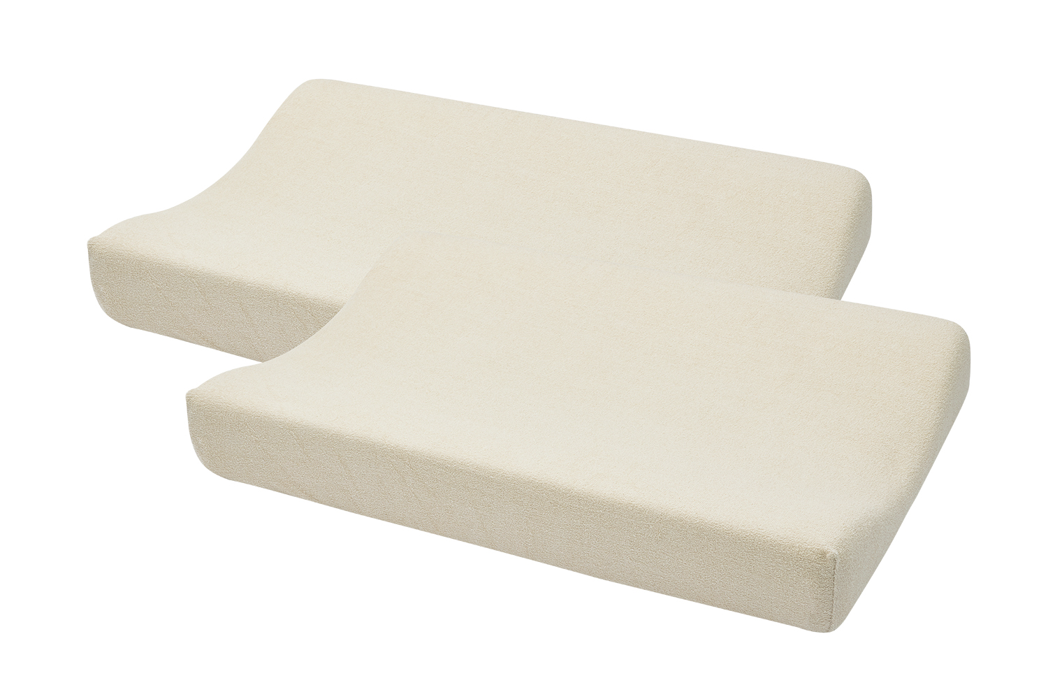 Aankleedkussenhoes Badstof Uni Soft Sand 50x70cm