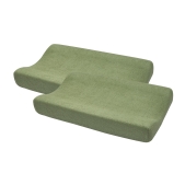 Aankleedkussenhoes Badstof Uni - Olive Green - 50x70cm