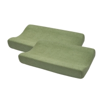 Aankleedkussenhoes Badstof Uni - Olive Green - 50x70cm