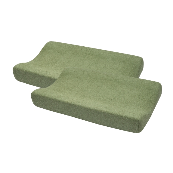 Aankleedkussenhoes Badstof Uni - Olive Green - 50x70cm