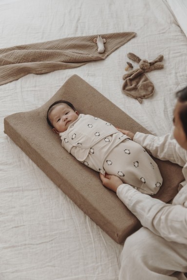 Meyco - Aankleedkussenhoes Badstof Taupe 50x70cm