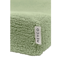 Meyco - Aankleedkussenhoes Teddy - Olijfgroen - 50x70cm