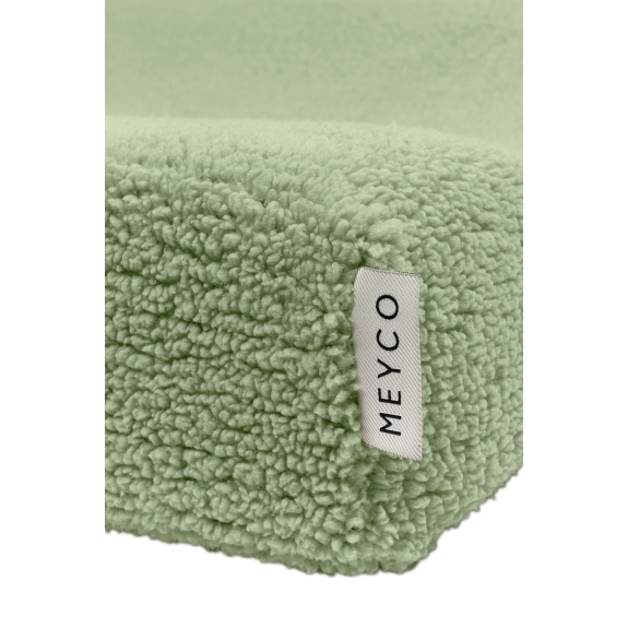 Meyco - Aankleedkussenhoes Teddy - Olijfgroen - 50x70cm