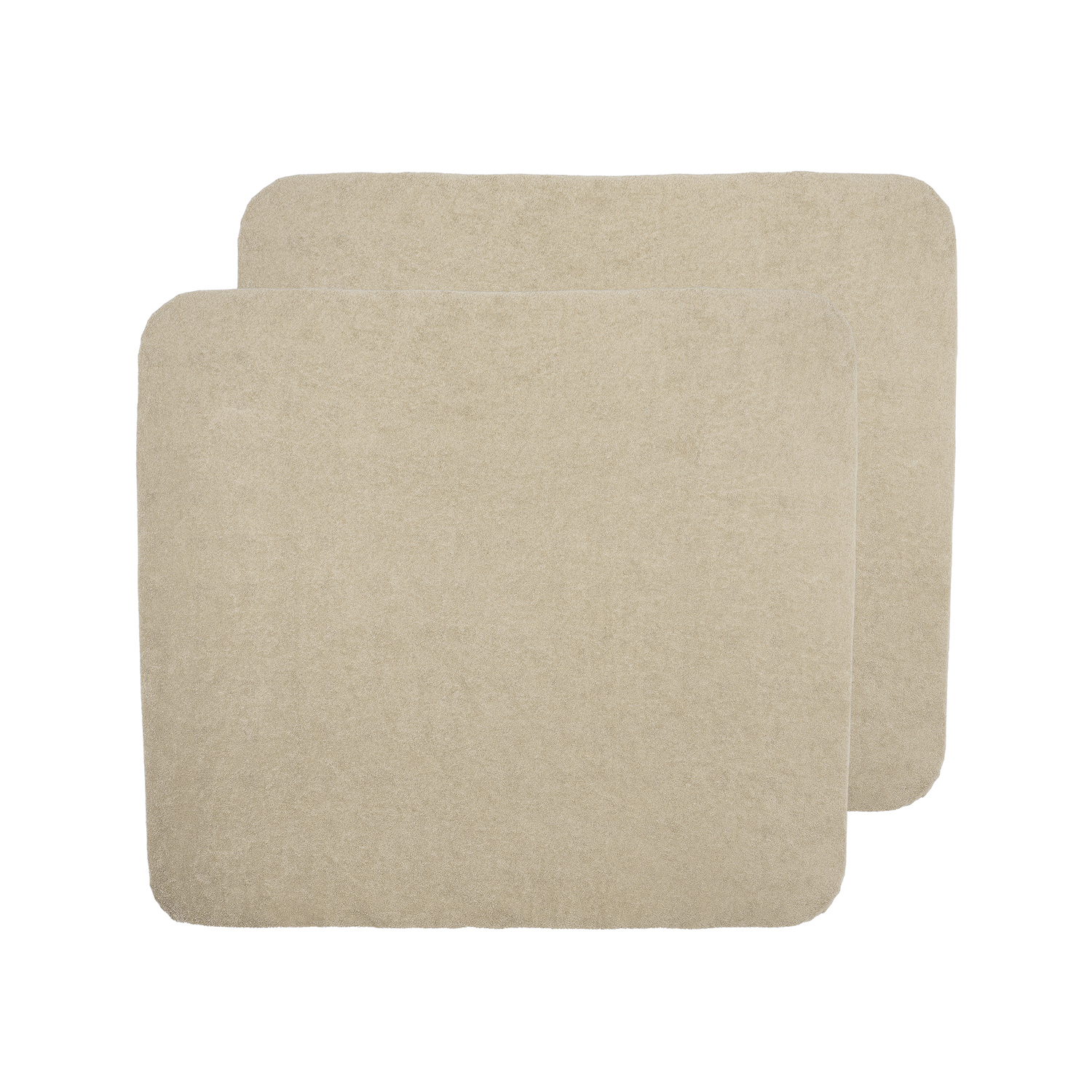 Aankleedkussenhoes Badstof Uni Sand 85x75cm