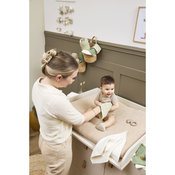 Meyco - Aankleedkussenhoes Badstof Uni Sand 85x75cm