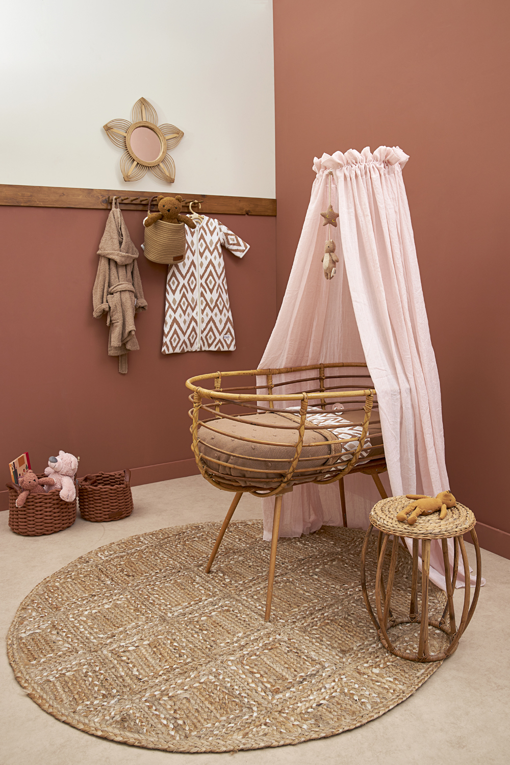 Sluier Uni Soft Pink - afbeelding 5