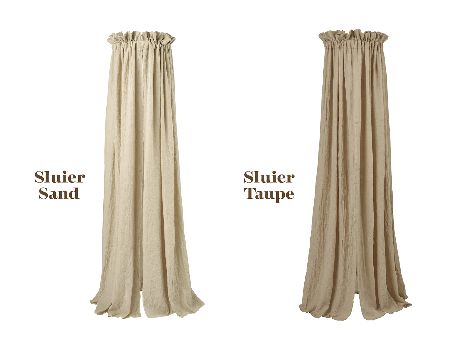 Sluier Uni Sand - afbeelding 5