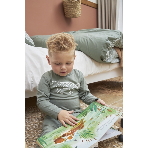Meyco - Pyjama 2-Pack Cheetah - Bosgroen - 110/116
