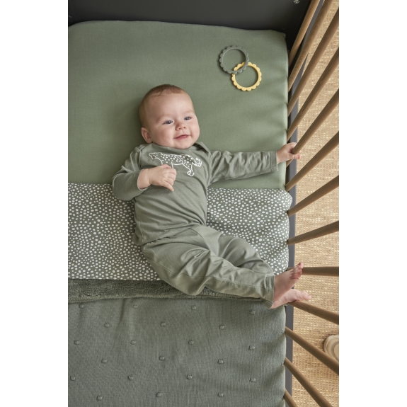 Meyco - Baby Pyjama Cheetah - Groen - Maat 62/68