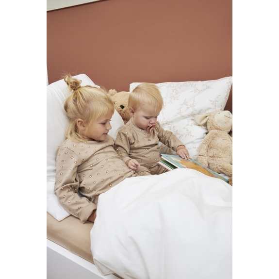 Meyco - Baby Pyjama met Mini Panther - Sand - Maat 62/68