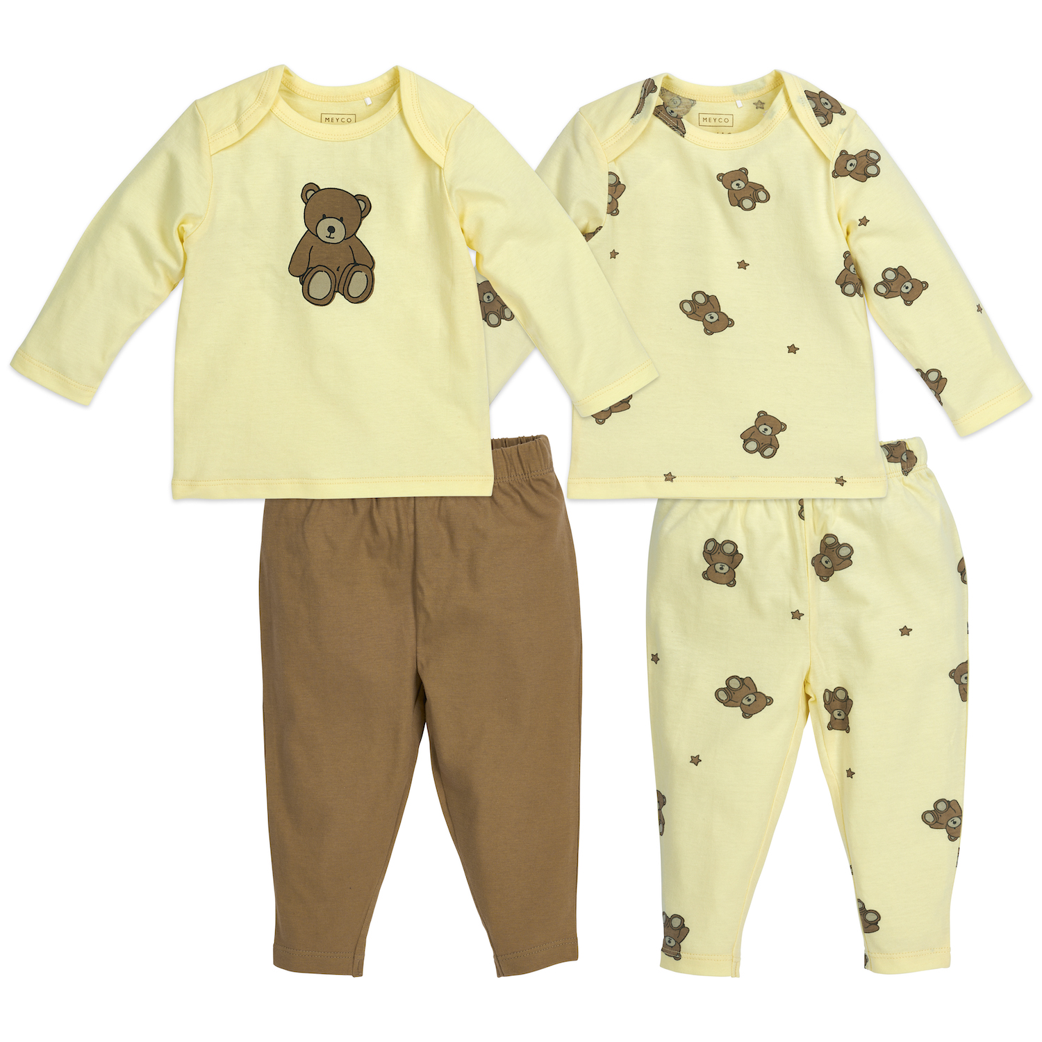 Baby Pyjama Teddy Bear Geel 50/56 - afbeelding 2