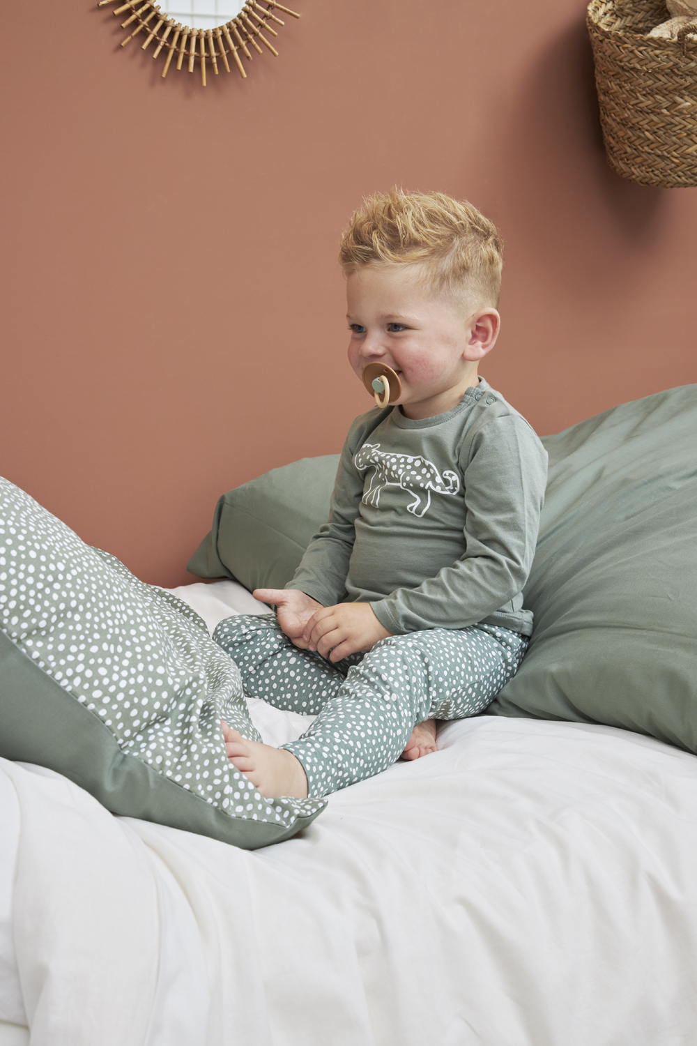 Baby Pyjama 2-pack Cheetah - Bosgroen - 50/56 - afbeelding 9