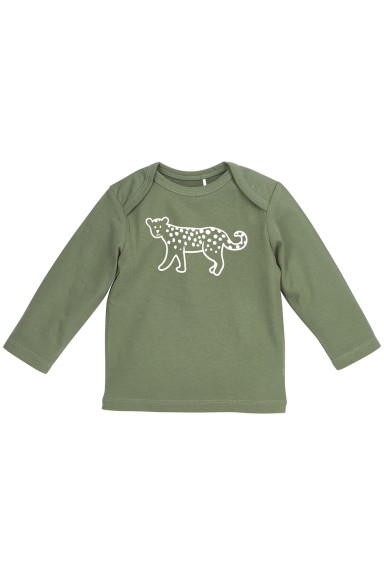 Meyco - Baby Pyjama 2-pack Cheetah - Bosgroen - 50/56
