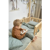 Dekbedovertrek Cheetah/Uni - Forest Green - 100x135cm